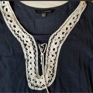 Zac & Rachel blouse size M very dark navy